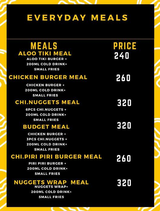 Fries Nation menu 