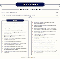 Sly Granny menu 8