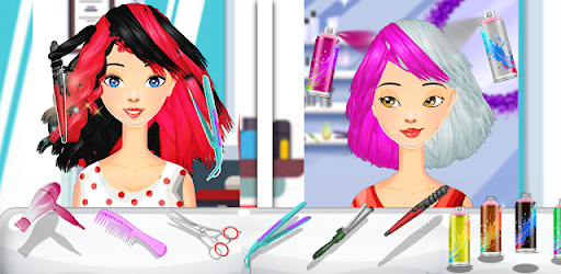 Girls hairstyle salon game