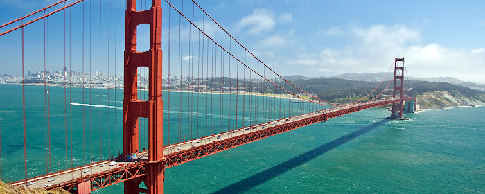 The Golden Gate Bridge in San Francisco marquee promo image