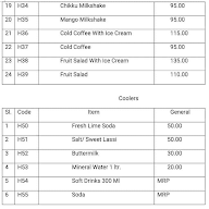 Kamath Hotel menu 2