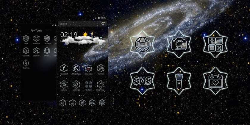Galaxy Theme Screen 1