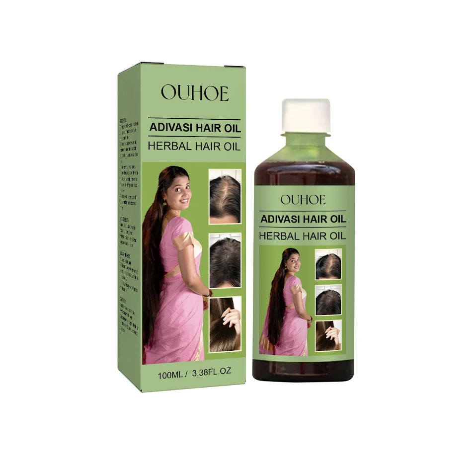 Óleo Capilar Herbal Denso Anticaída Repara Couro Cabeludo Fortalece o Cabelo Macio e Suave Crescimento Capilar Saudável e Denso