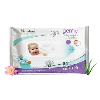 Himalaya Baby Baby Wipes - Gentle - 24 pcs