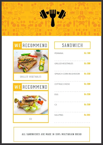 Fit Food Company menu 