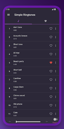 Screenshot Simple Ringtones