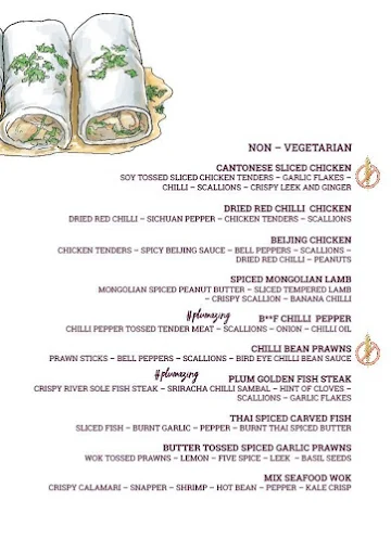 Plum menu 