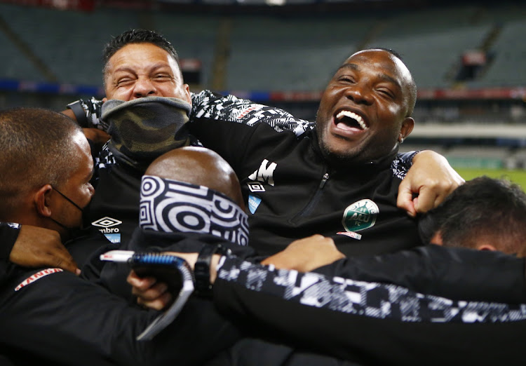 Benni McCarthy (Head Coach) of AmaZulu during the DStv Premiership 2020/21 game between AmaZulu and Swallows FC at Kings Park Stadium in Durban.