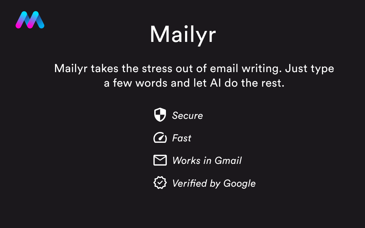 ChatGPT Mailyr: Write Emails with AI Preview image 1