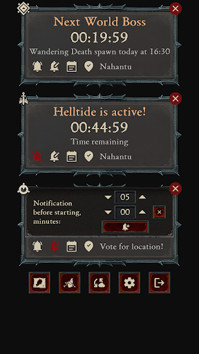 Screenshot D4 Events Time Tracker