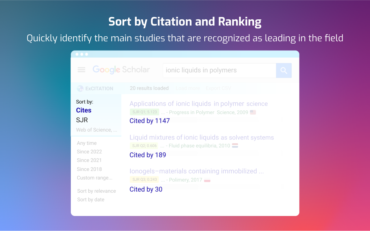 ExCITATION journal ranking in Google Scholar™ Preview image 4