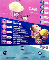 Baskin Robbins menu 1