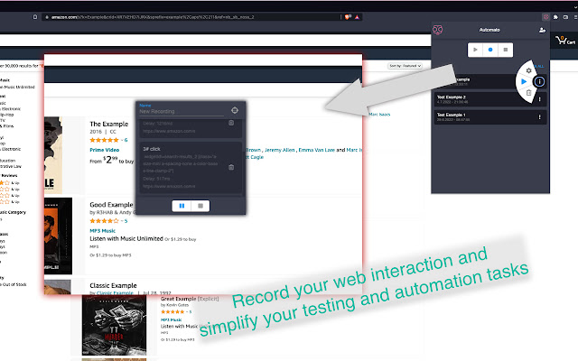 AuTomato - Easy E2E tests and web automation chrome extension