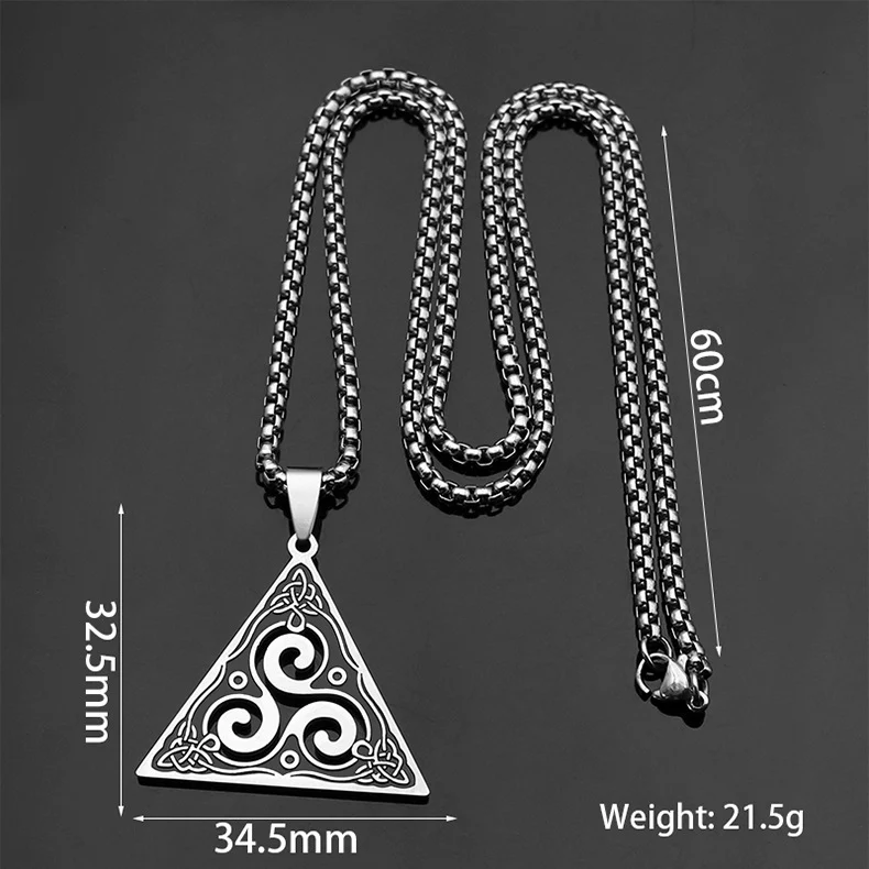 Title 1, Retro ketting met drievoudige Keltische knoop, ...