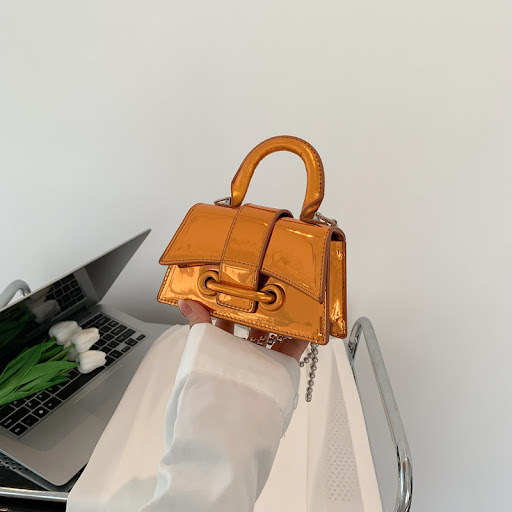 Title 3, Womens fashion simple laser glossy handbag. A ...