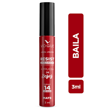 Labial Vogue Resist Tono Baila x 3 ml  