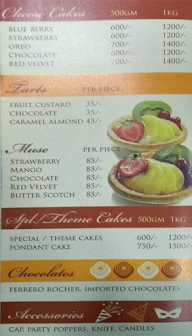 Fnp Cakes menu 2