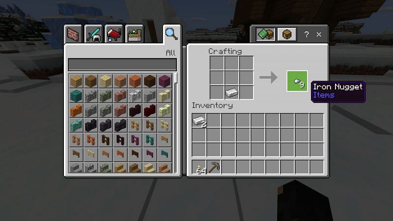 Crafting Iron Nuggets