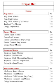 Dragon Hut menu 1