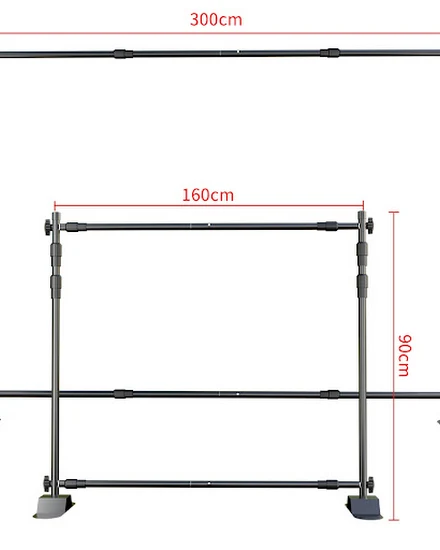 New ModelsDouble-Crossbar Backdrop Background Stand Frame... - 1