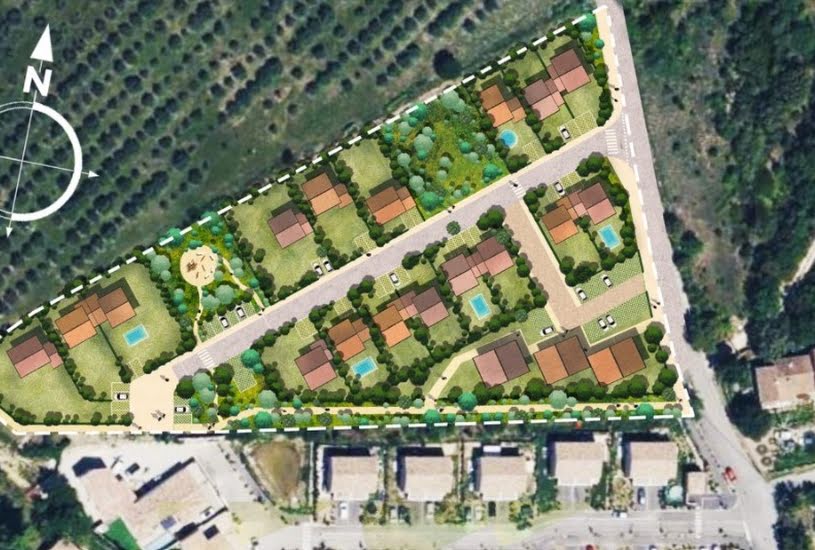  Vente Terrain + Maison - Terrain : 310m² - Maison : 90m² à Rognes (13840) 