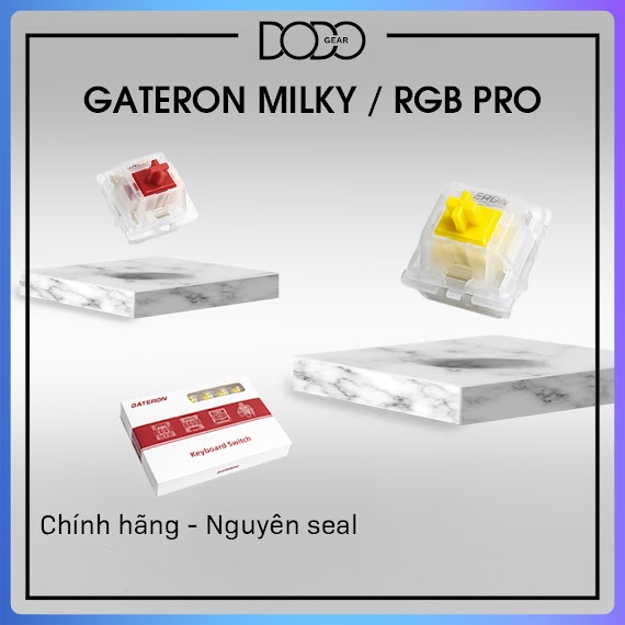 Switch Gateron Milky Pro Yellow Red Gateron Rgb Pro Công Tắc Bàn Phím Switch Gateron Yellow Red Black Brown Dodo Gear