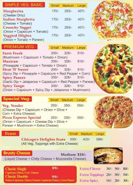 Pizza Americano menu 1