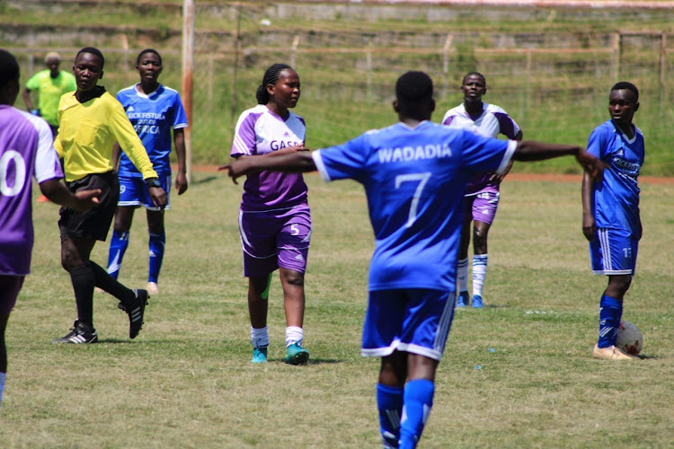 Past action between Gaspo and Wadadia at Mumias Sports Complex