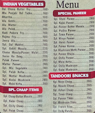 Vaishno Chawla Rasoi menu 1