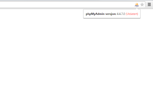 Version Check for phpMyAdmin