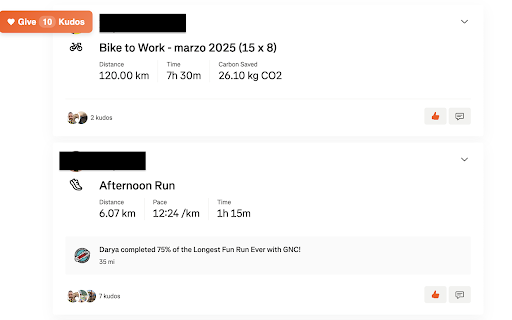 Strava Kudos Plus