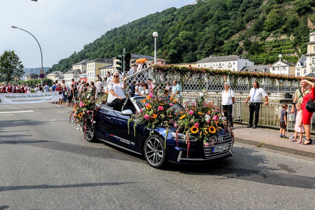 Парад цветов Blumencorso в Бад Эмсе - август 2017