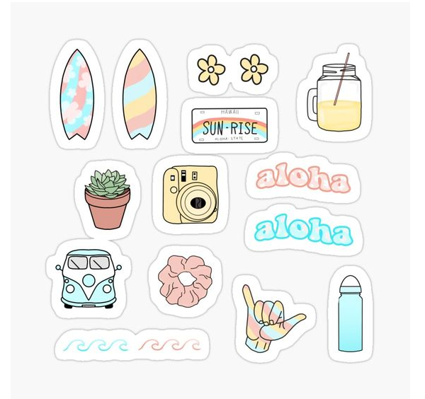 hình vẽ sticker cute