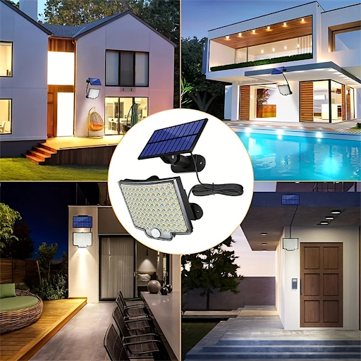 Title 7, 106LED Split Solar Light Outdoor Waterproof wit...