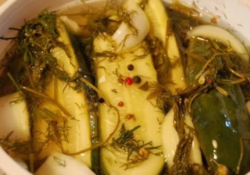 Click Here for Recipe: Crunchy Refrigerator Garlic Dill Pickles