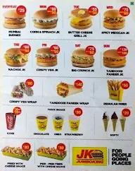 Jumboking - Indian Burger menu 1