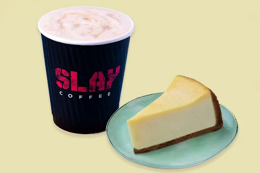 The Cold Wave (Bold Cold Coffee) With New York Cheesecake