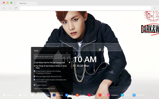 BangtanBoys Pop Star HD New Tabs Themes