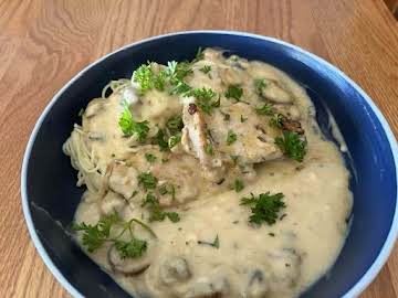 Marsala Cream of Chicken and Linguine