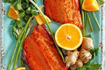 Orange Ginger Glazed Salmon Recipe