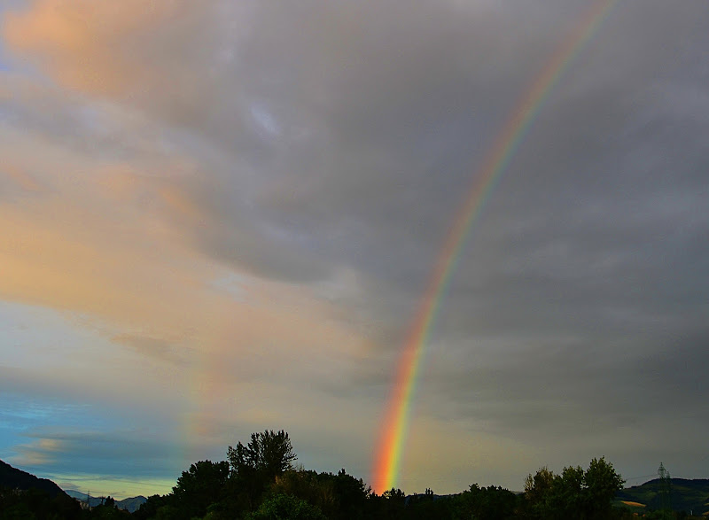 the rainbow in the sky di Pablophoto