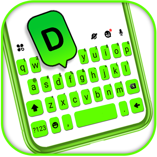 Neon Green Chat Keyboard Theme