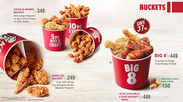 KFC menu