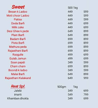 Aggarwal Sweet 24X7 menu 2