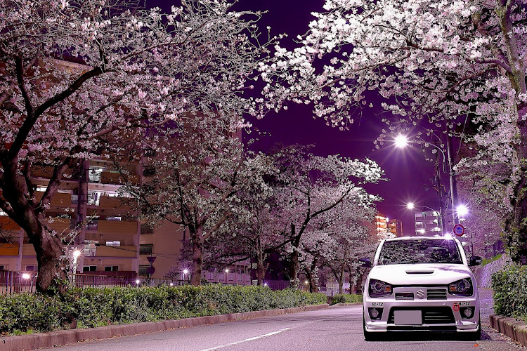 アルトワークスのHA36S・アルトワークス・夜桜・Night・神戸港に関するカスタム事例の投稿画像1枚目