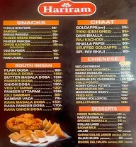 Hariram Sweets menu 1