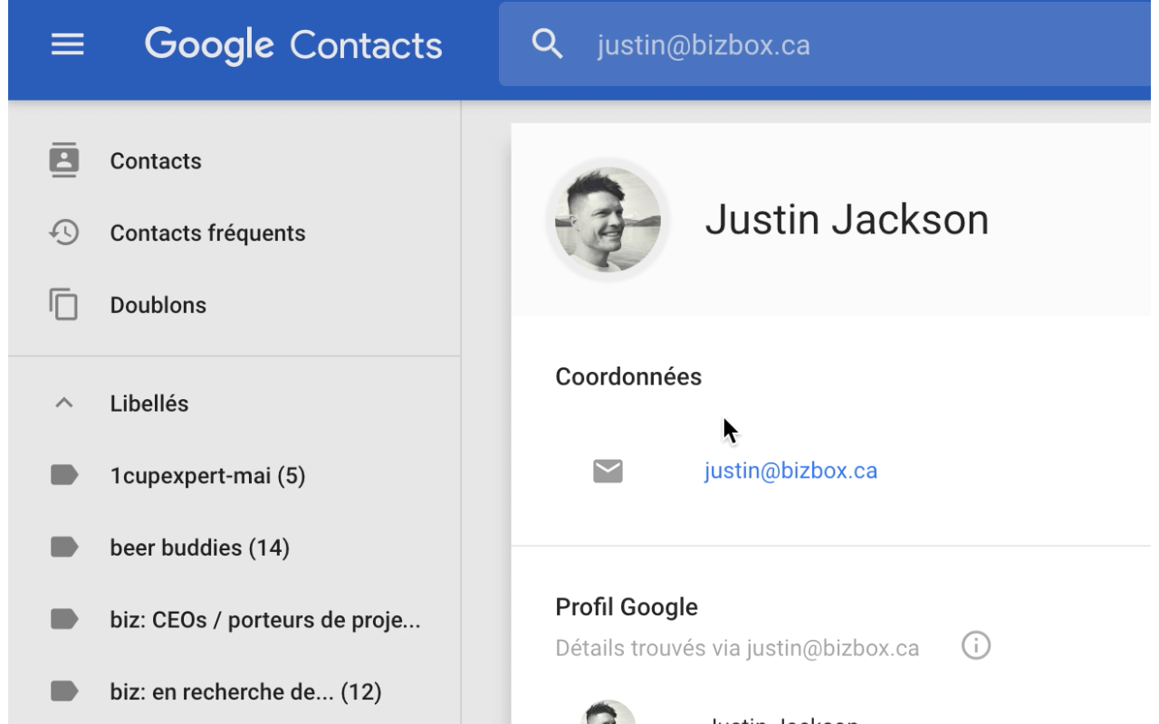 Contacts for Google Inbox Preview image 1