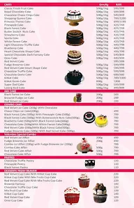 Cake 24X7.Com menu 1