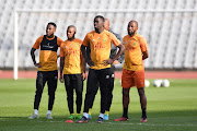 Bafana Bafana players during the South African men's national soccer team training session at Dobsonville Stadium on September 21.