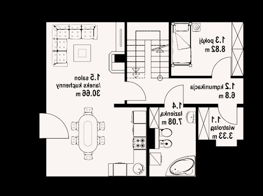 Bartne dw 15e - Rzut parteru